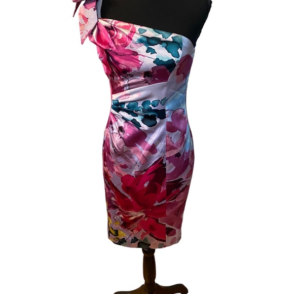 Kay Unger silk dress size 6 lined excellent condition - Picture 1 of 8